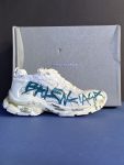 بالنسیاگا رانر سفید فیروزه ای گرافیتی Balenciaga Runner