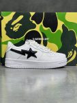 کتونی بیتینگ بیپ استا سفید مشکی BATHING APE Bape Sta Low ‘white black
