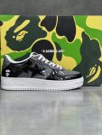 کتونی بیتینگ بیپ استا طوسی مشکی BATHING APE Bape Sta Low ‘Black Grey