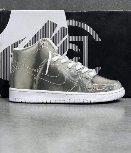 نایک اس بی دانک های متالیک سیلور کلات NIKE DUNK HIGH METALLIC SILVER CLOT
