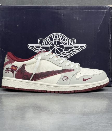 نایک ایر جردن ۱ لو ترویس اسکات استاسی NIKE AIR JORDAN 1 LOW TRAVISSCOT STUSSY