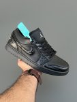 نایک ایر جردن ۱ لو بلک پتنت NIKE AIR JORDAN 1 LOW BLACK PATENT ELEPHANT