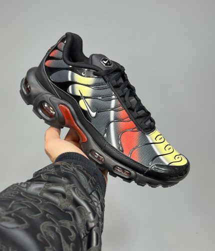 نایک ایرمکس تی ان مشکی زرد قرمز NIKE TN AIR MAX PLUS