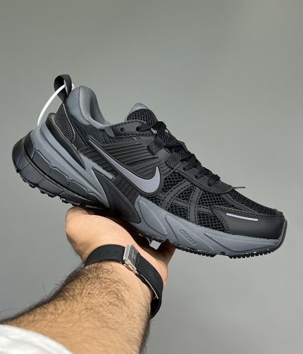نایک ویتوکی ران کف پنبه مشکی طوسی Nike V2K Run
