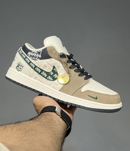 نایک ایر جردن 1 لو کاستوم استوسی | Nike Air Jordan 1 Low Custom x Stüssy