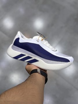 آدیداس هایپر بوست سفید آبی Adidas Hyper Boost Edge