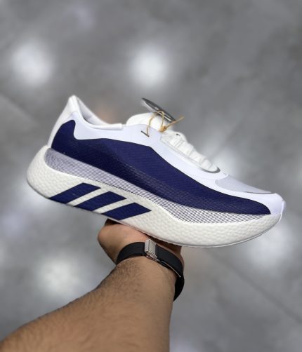 آدیداس هایپر بوست سفید آبی Adidas Hyper Boost Edge